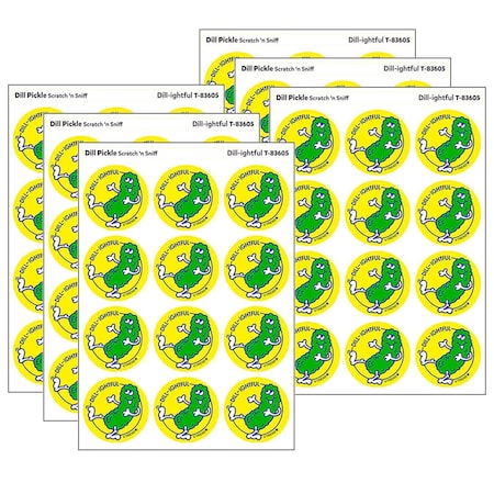 Trend Dill-ightful, Dill Pickle scent Retro Scratch n Sniff Stinky Stickers, 144PK T83605